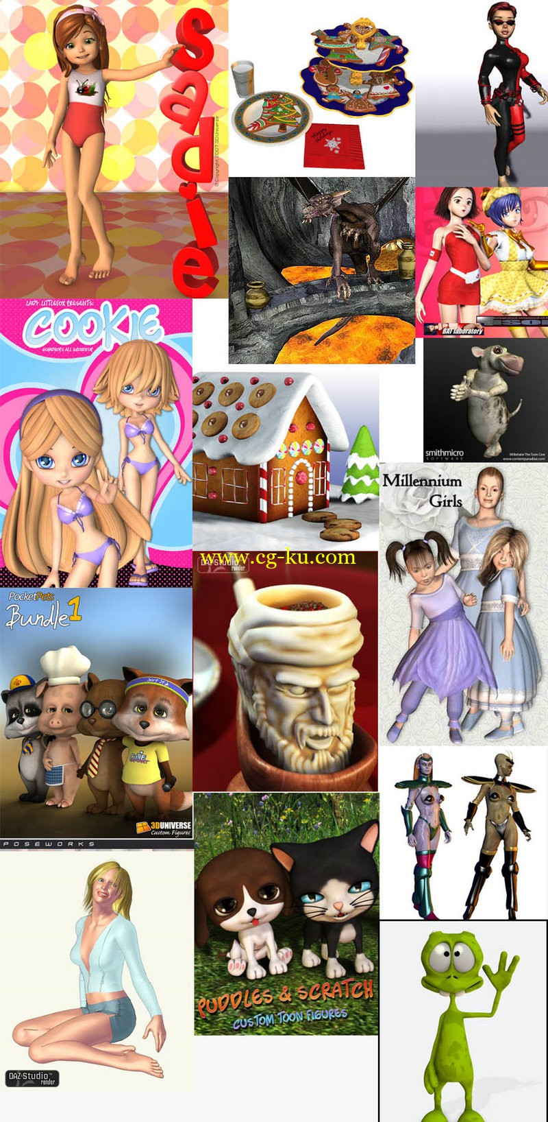 Daz3d/poser- ToonModels的图片1