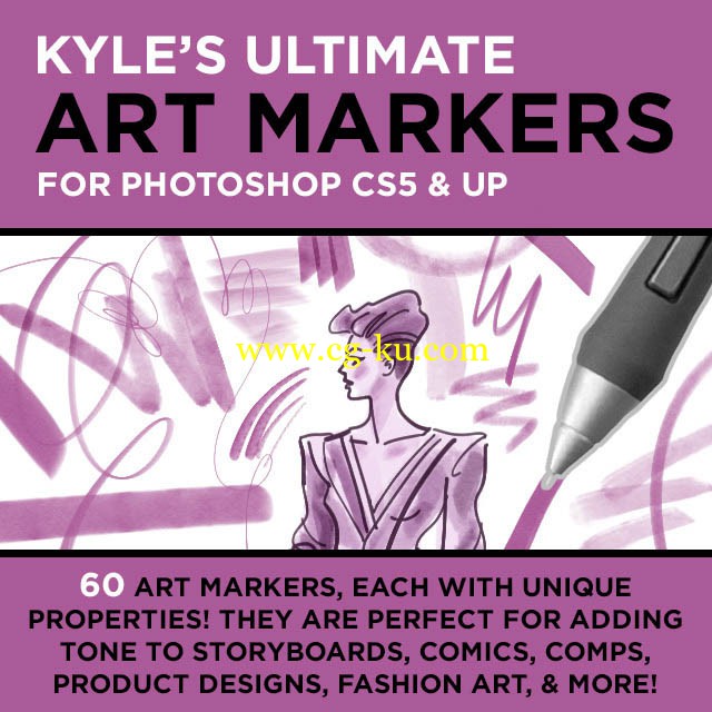 Gumroad - Kyle's ULTIMATE Art Markers for Photoshop的图片1