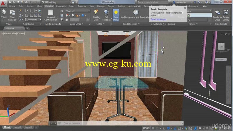 Udemy - Create photorealistic house from scratch to end in AutoCAD的图片1