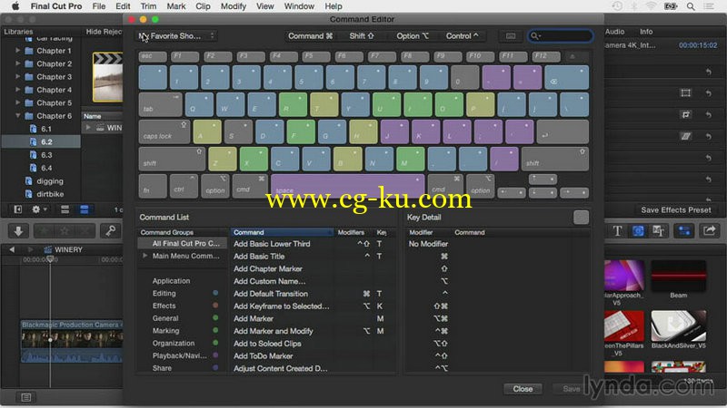 Lynda - Final Cut Pro X Guru Keyboard Shortcuts的图片1