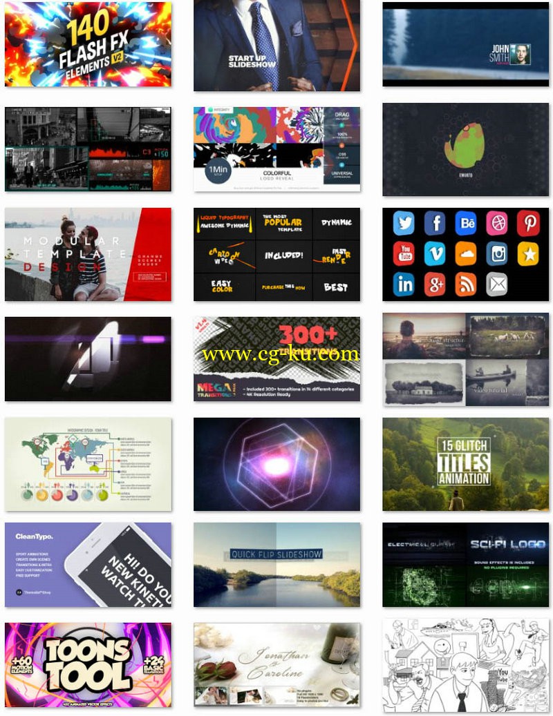 Videohive - 21 After Effects Projects Collection的图片1