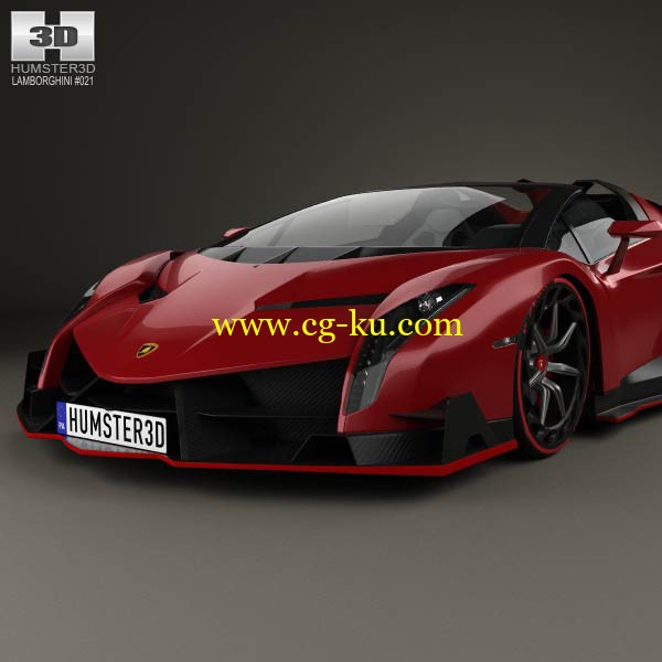 Lamborghini Veneno Roadster 2014 OBJ MAX C4D的图片1