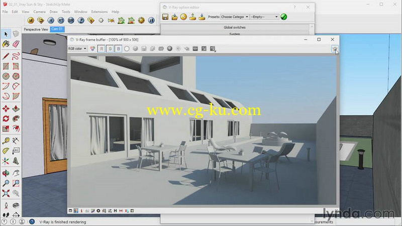 Lynda - SketchUp Rendering Using V-Ray 2的图片1