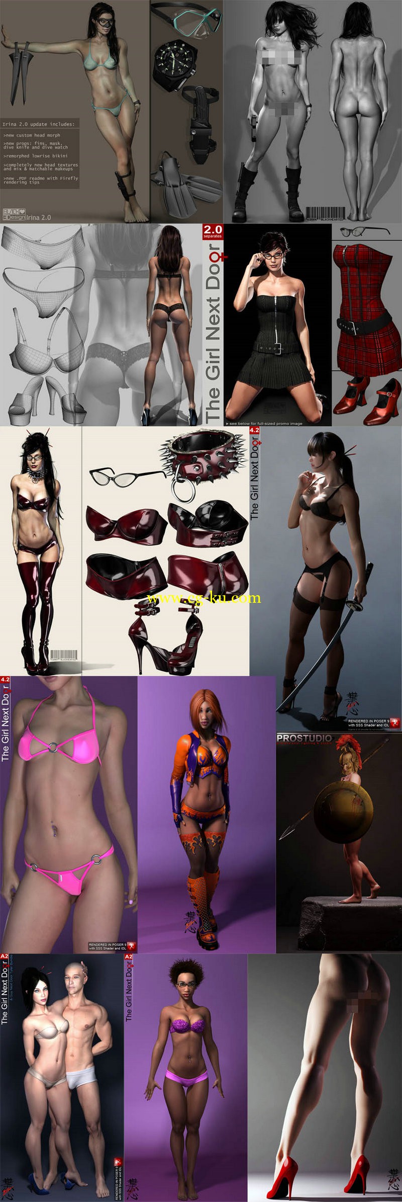 Daz3D Blackhearted Models的图片1