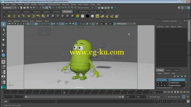 Lynda - Animating Cartoon Characters in Maya的图片1