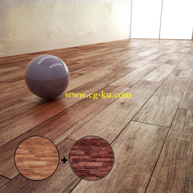 Parquet Material With 2 Texture的图片1