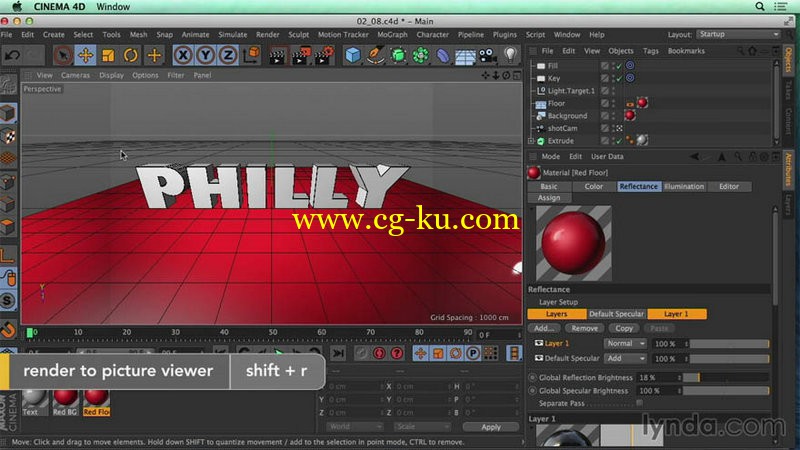 Lynda - Getting Started with CINEMA 4D R17的图片1