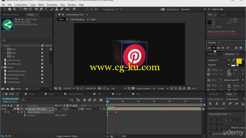 Udemy - Master 3D Animation in Adobe After Effects CC 2015的图片1