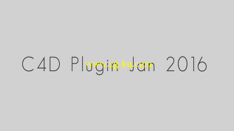 C4D Plugin Jan 2016的图片1