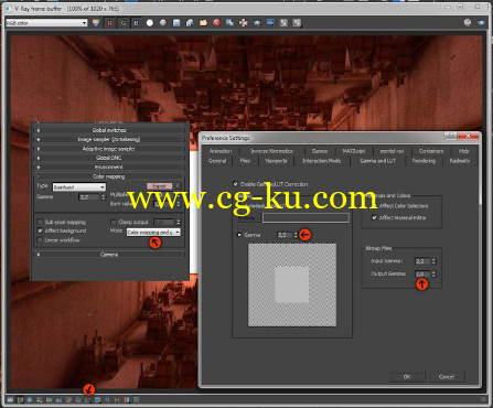 V-Ray for 3dsMax 的Gamma 2.2 或線性工作流程的图片3