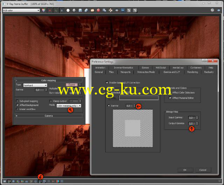 V-Ray for 3dsMax 的Gamma 2.2 或線性工作流程的图片4