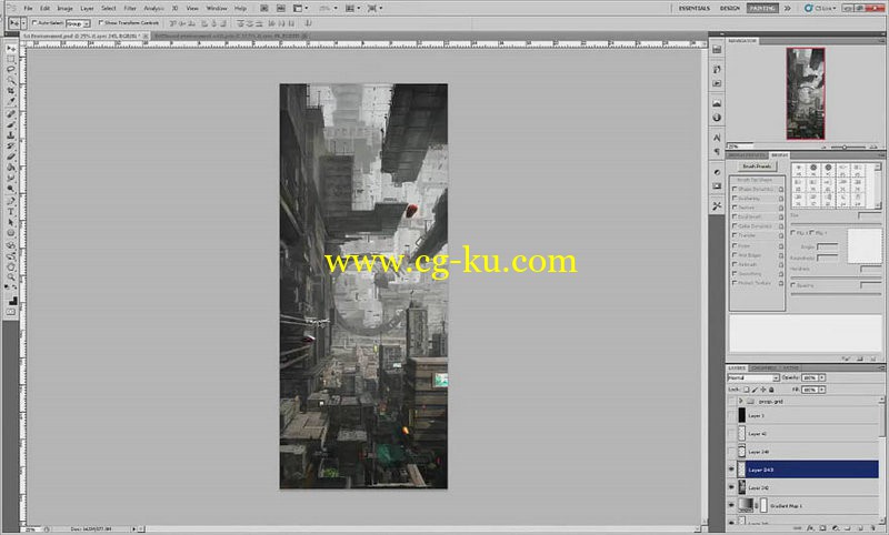 Uartsy - Concepting Futuristic Cityscapes in Photoshop的图片1