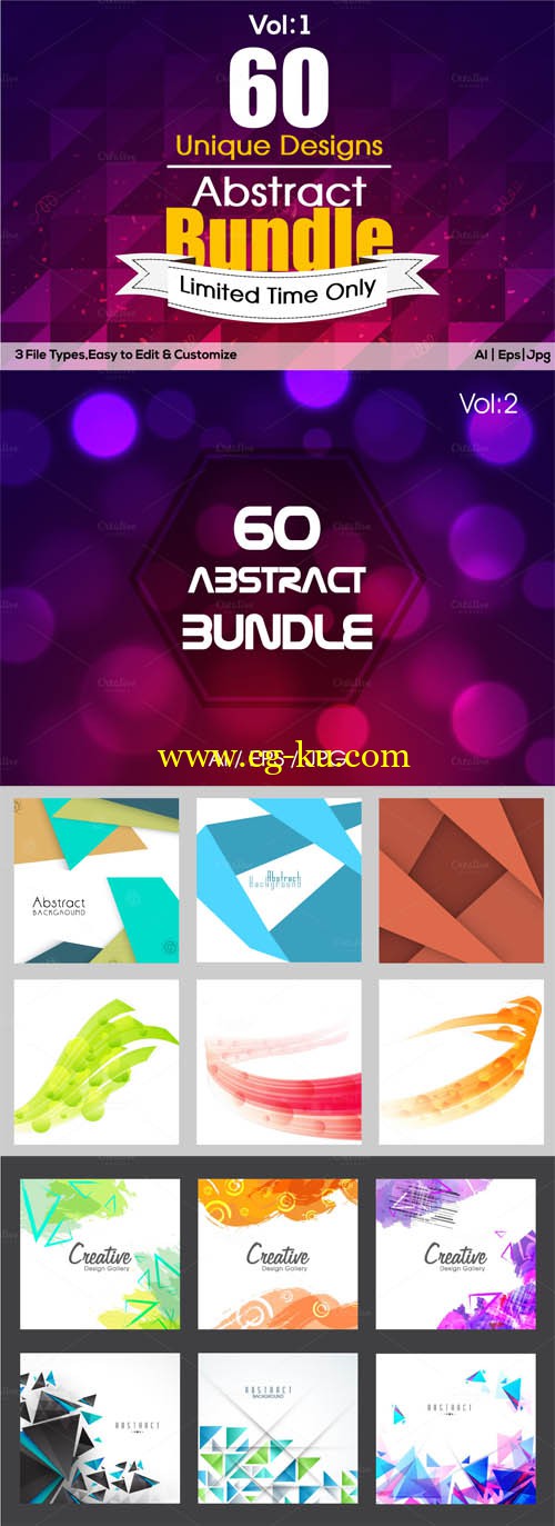 Creative Abstract Bundle Vol 1&2的图片1