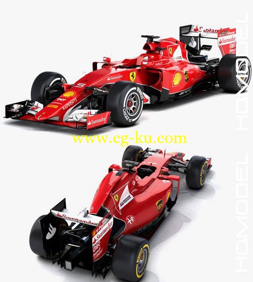 CGTrader 3D MODELS - Ferrari SF15-T Formula 2015的图片1