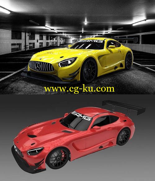 CGTrader 3D MODELS - Mercedes AMG GT3 2016的图片1