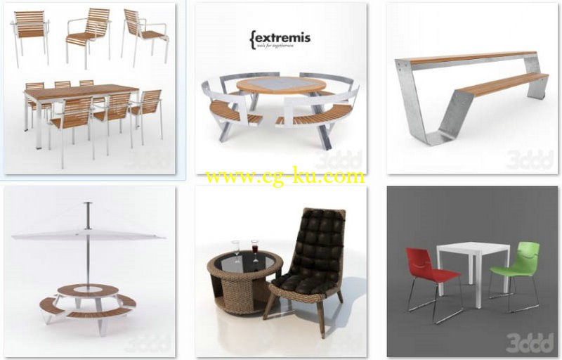3ddd - desk & chair 桌椅套装的图片1