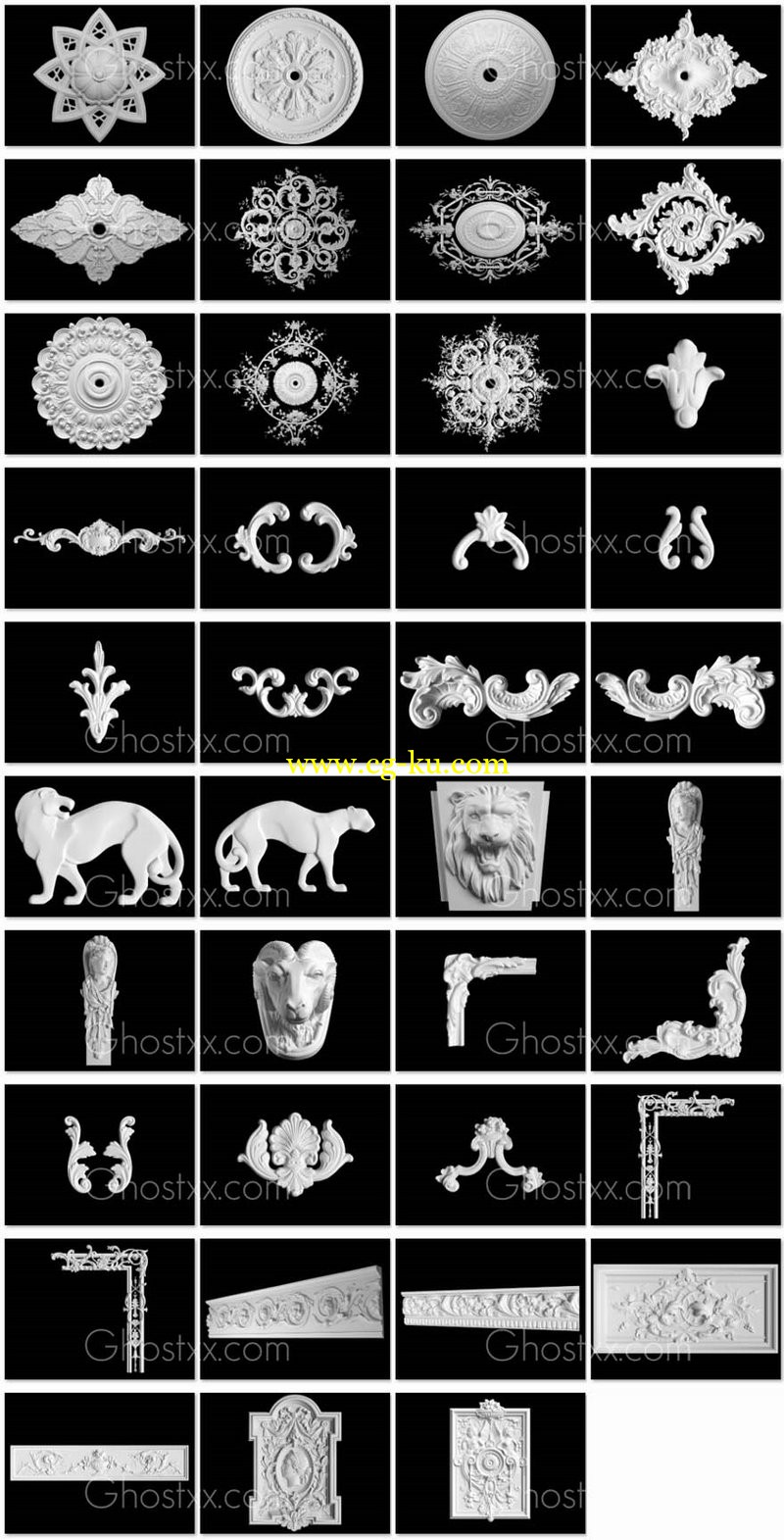 Dikart Decorative Gypsum 3D Models的图片3