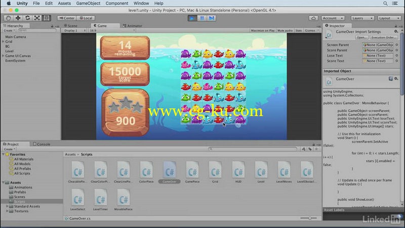 Lynda - Build a Match 3 Game with Unity的图片1