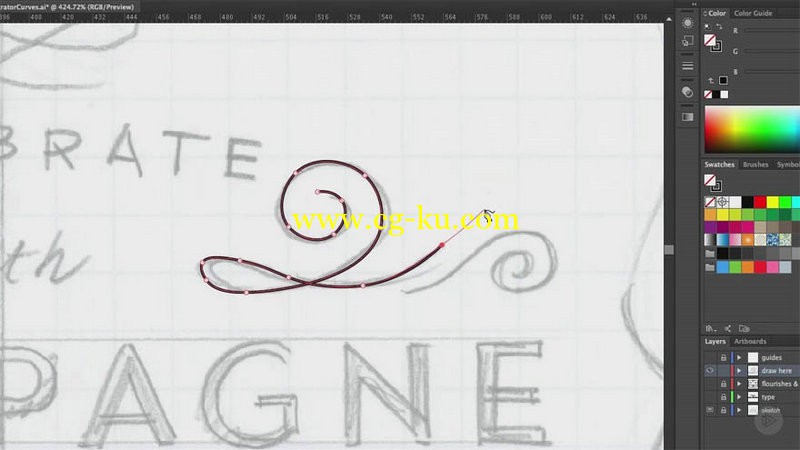 Pluralsight - Illustrator CC Curvature Tool的图片1