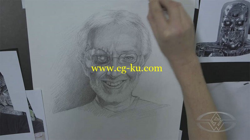 Stan Winston School - Portrait Illustration Part 1 Pencil Drawing Techniques的图片1