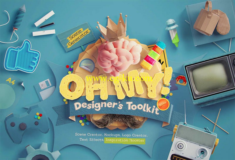 CreativeMarket - Oh My! Designer's Toolkit的图片1