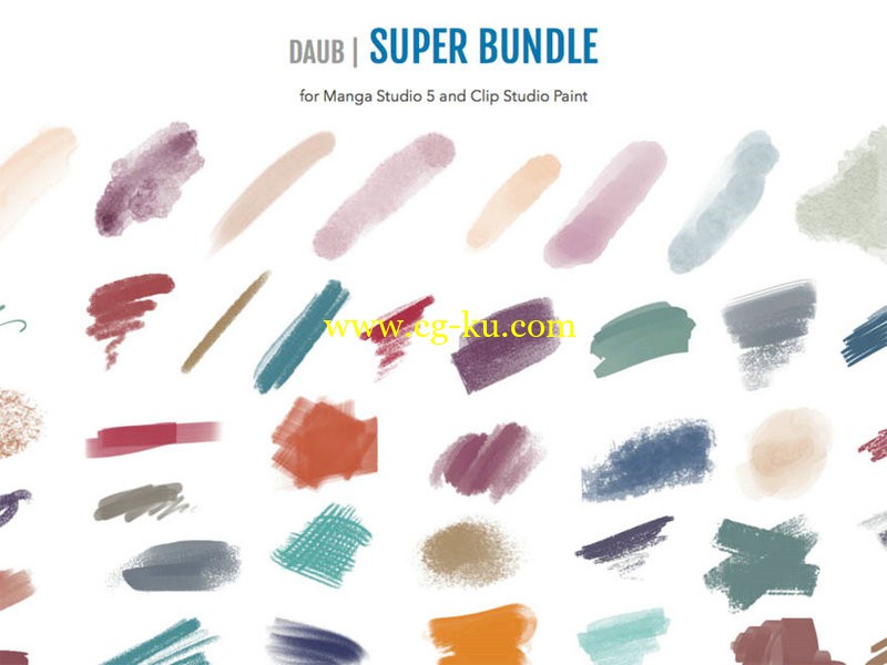 DAUB brushes for Manga Studio and Clip Paint - Superbundle的图片1