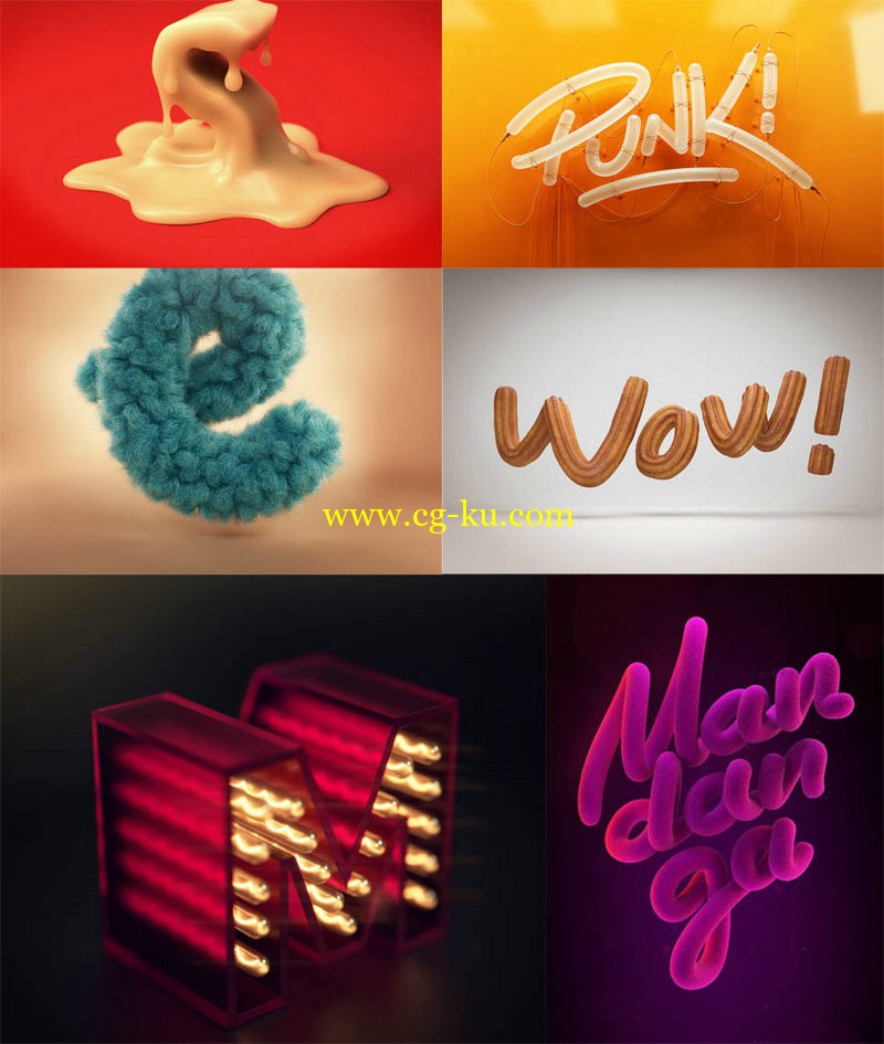 3D lettering- modeling and texturing with Cinema 4D的图片1