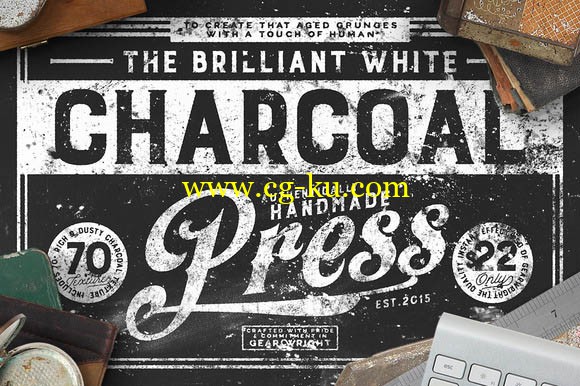 Creative Market - Charcoal Press effect的图片1