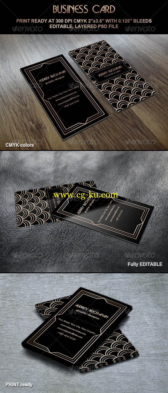 graphicriver - business card art deco style的图片1