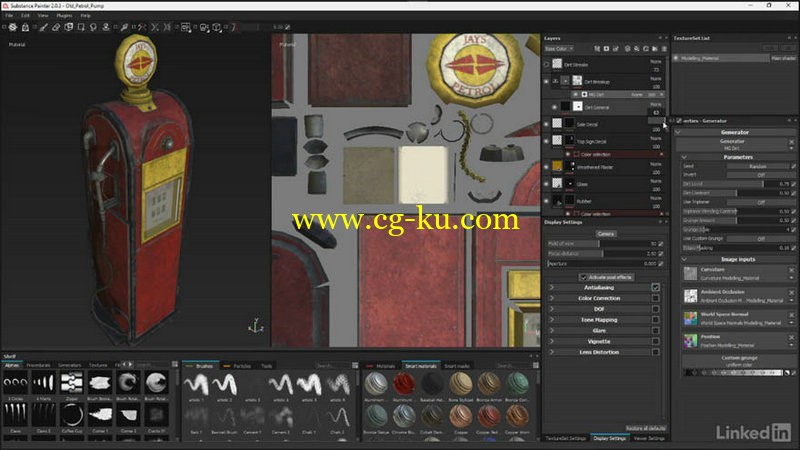 Lynda - Substance Painter Petrol Pump Game Asset的图片1