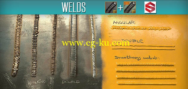 Gumroad - Welds Tool & Filter for Substance Painter的图片1