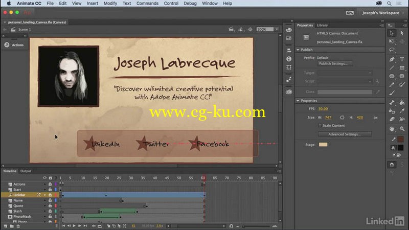 Lynda - Learn Adobe Animate CC The Basics的图片1