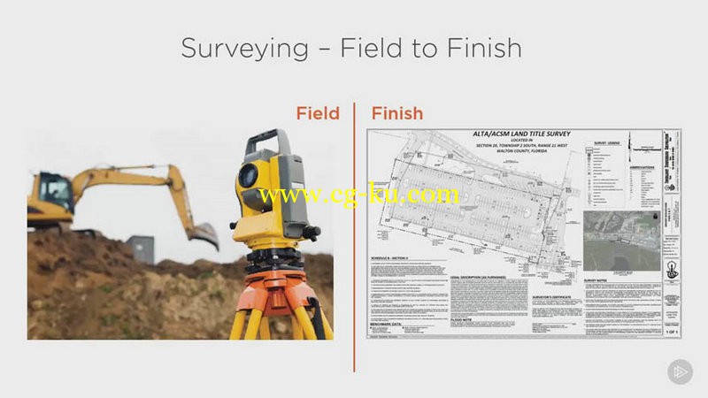 Pluralsight - Introduction to Surveying Field to Finish in AutoCAD Civil 3D的图片1