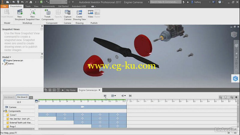 Lynda - Autodesk Inventor Presentations的图片1