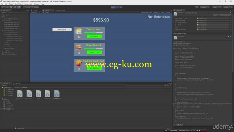 Udemy - Build a Tycoon Business Sim in Unity3D CSharp Game Development的图片1