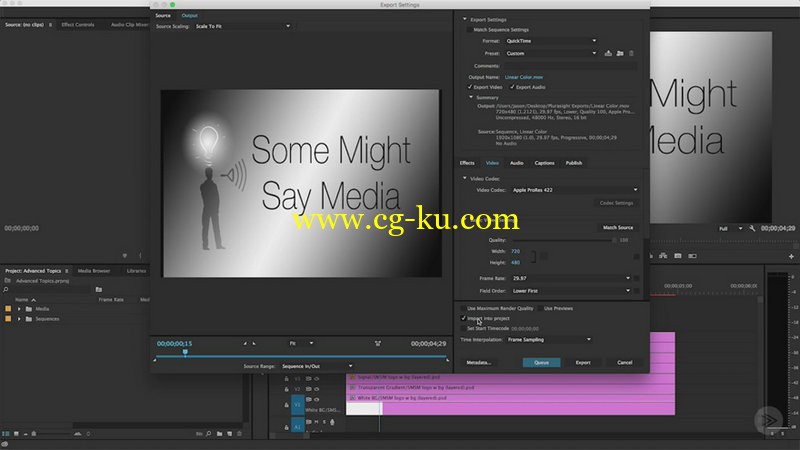 Pluralsight - Mastering Compression Settings in Premiere Pro and Media Encoder的图片1