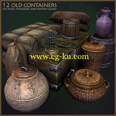 TurboSquid - Medieval Container Set的图片1