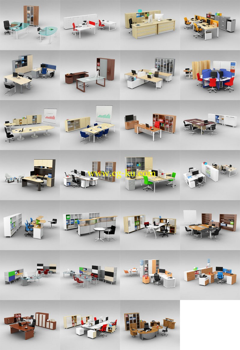 Evermotion - Archmodels Vol 110 Office Furniture的图片1