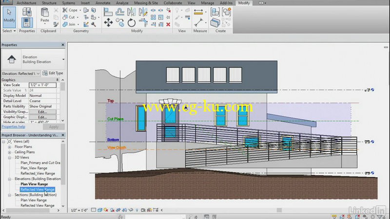 Lynda - Revit View Range的图片1