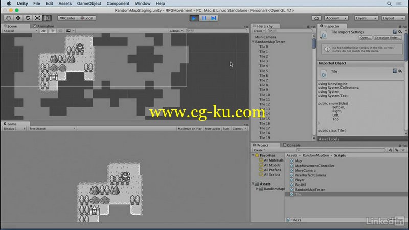 Lynda - Unity 5 2D Movement in an RPG Game的图片1
