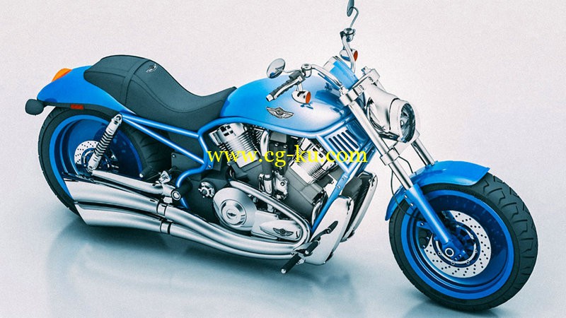 Harley davidson V-rod (3ds max 格式)的图片1