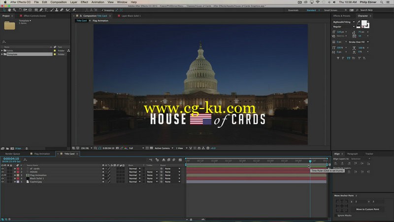 SkillShare - After Effects Motion Graphics House of Cards Intro的图片1