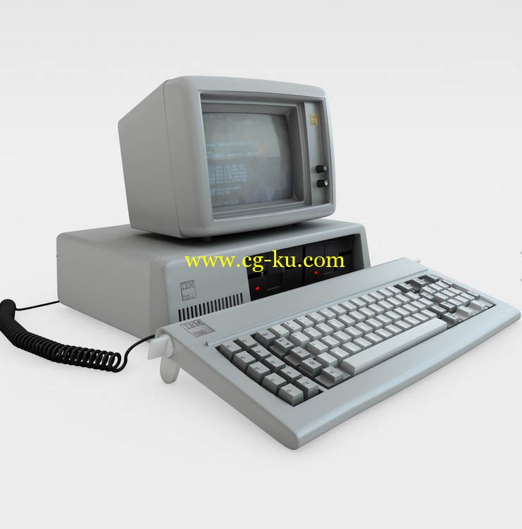 turbosquid - IBM PC XT Retro 01的图片1