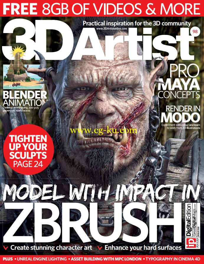 3D Artist – Issue 98 2016 + dvd的图片1