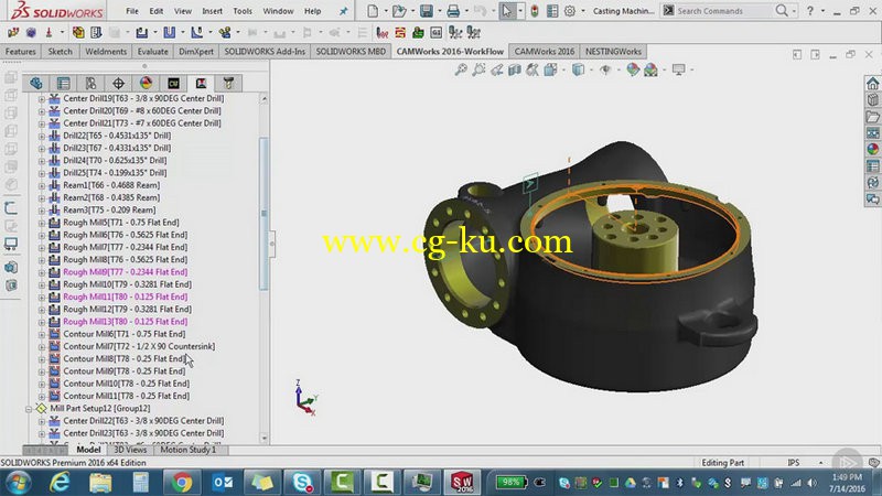 Pluralsight - CAMWorks Fundamentals - Milling 2.5 & 3 Axis的图片1