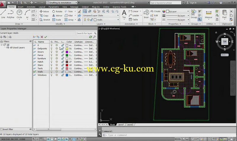 Udemy - House Plan in AutoCAD (Full project - From A to Z)的图片1