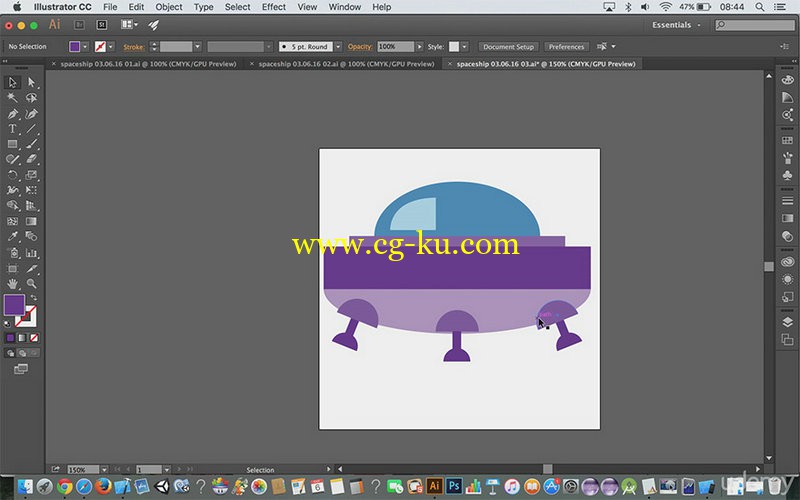 Udemy - Make Flat Design Space Ships in 30 Minutes in Illustrator的图片1