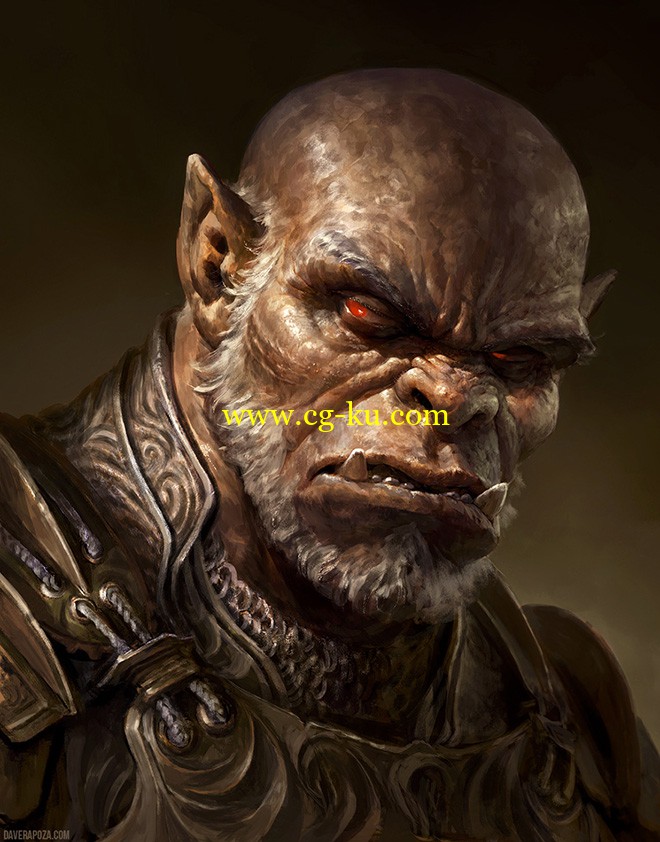 Dave Rapoza - Orc Realistic Portrait Tutorial的图片1