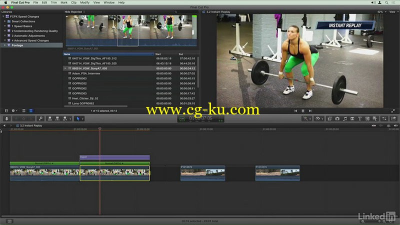 Lynda - Final Cut Pro X Guru Creating Speed Changes的图片1