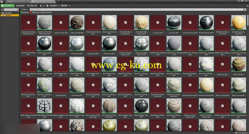 Unreal Engine 4 Substance Database的图片1